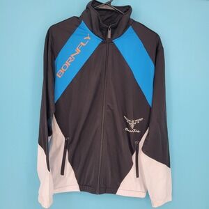 New BORNFLY Track Jacket Full Zip Color Block  Streetwear Men's Large NWT